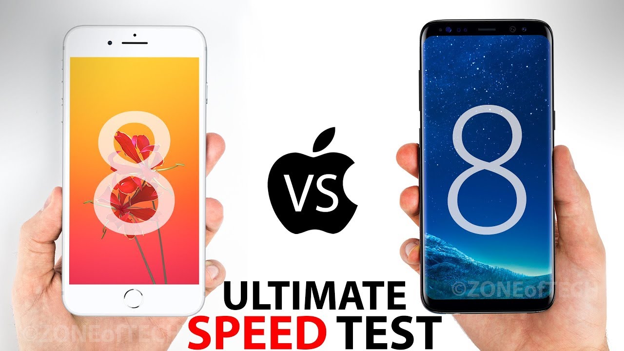 iPhone 8 Plus VS S8 Plus - The ULTIMATE SPEED Test!