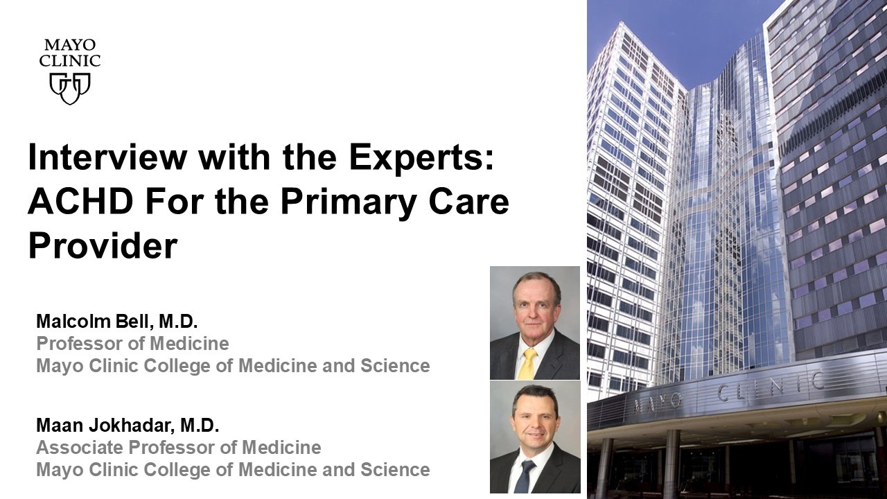 ACHD for the Primary Care Provider