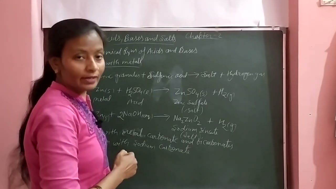 Chemical Reactions of Acids and Bases । NCERT class 10th । Chapter 2 Part-2 । #education #chemistry 