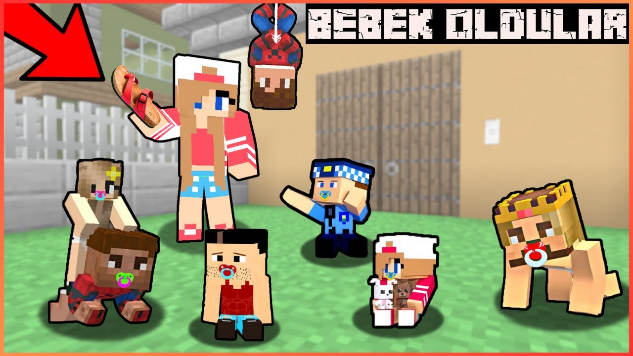 ŞEHİRDEKİ KERKES 3 YAŞINDA BEBEK OLDU 😂 - Mienrcaft