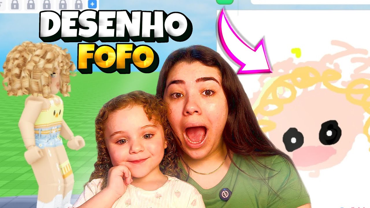 EU E A DIVA JOGAMOS UM JOGO DE DESENHAR SEU PERSONAGEM NO ROBLOX
