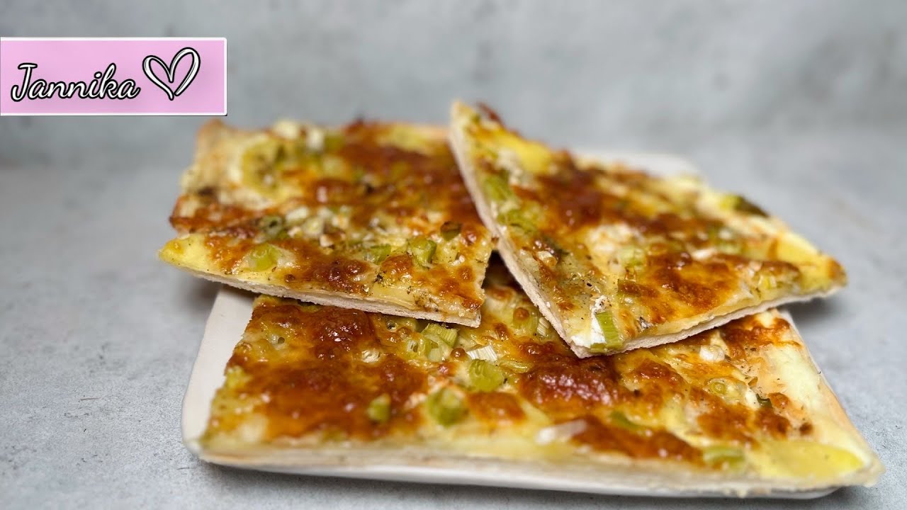Kartoffel auf der Pizza? Richtig lecker! 😍 Kartoffel Lauch Pizza 🤤