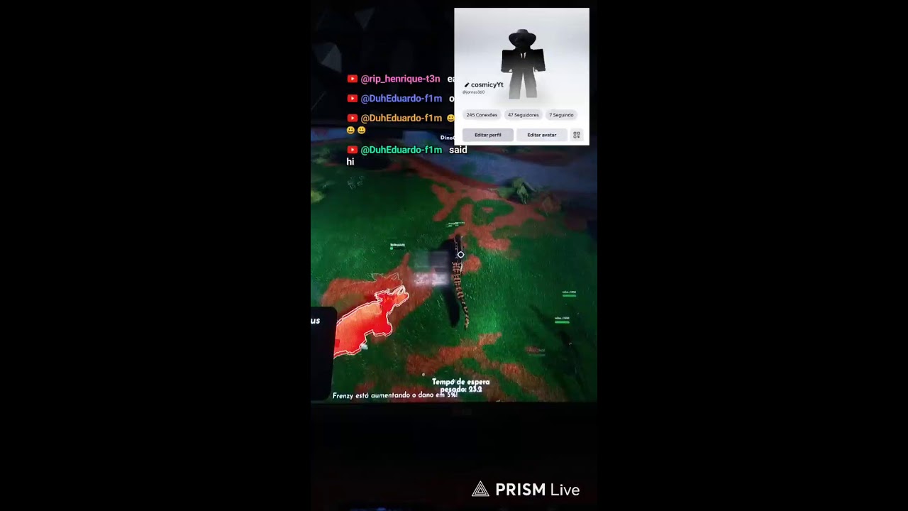 Transmissão ao vivo de cosmicYT