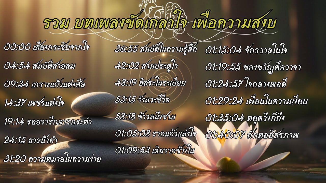 รวม บทเพลงขัดเกลาใจ | ฟังยาวๆ   วินัย และความพอดี