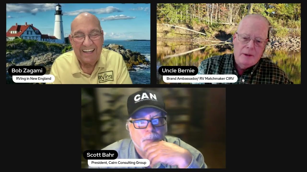 Scott Bahr, president of Cairn Consulting Group joins us on RVing in New England