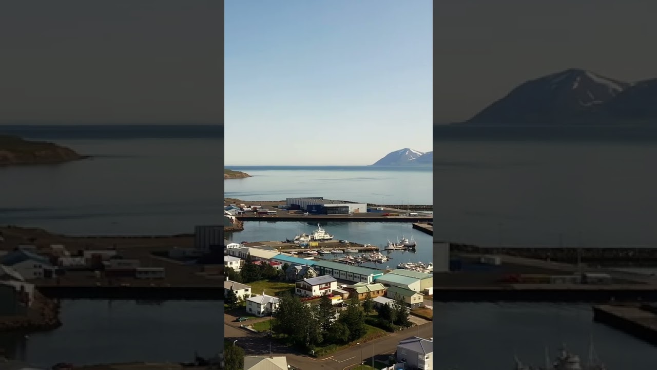 Welcome to Dalvik, Iceland Its pop is approximately 1,400. The town's name means valley bay #shorts