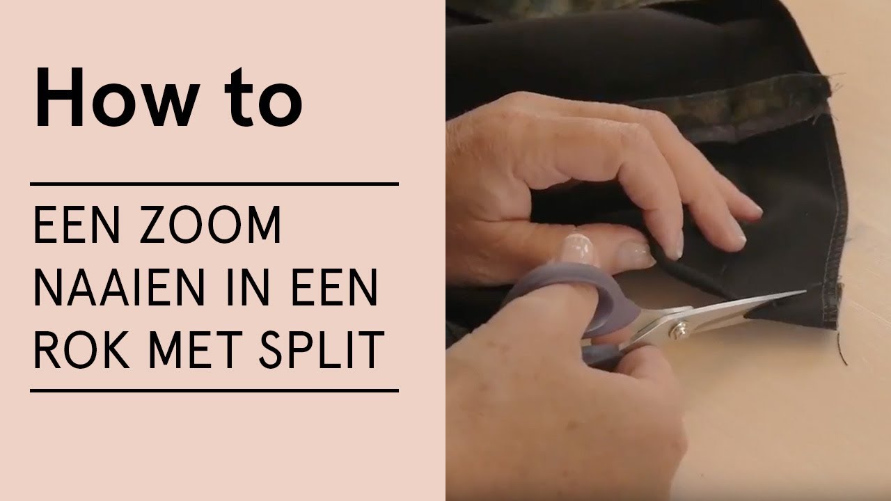 Tutorial - Een zoom naaien in een rok met split - VERITAS