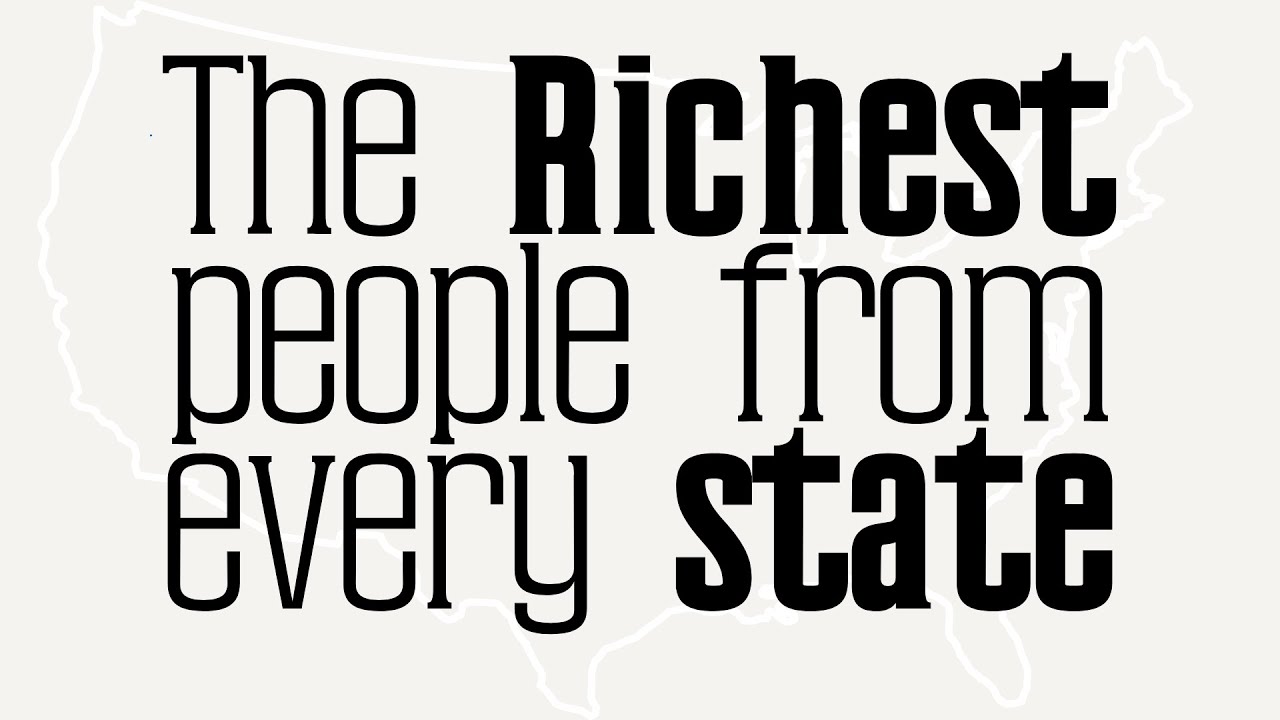 Richest Person in Each US State (2025) | Who’s the Richest Where You Live? #Data #visualization