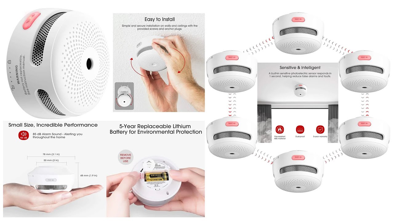 X-Sense XS01-WR Mini Wireless Smoke Detector TESTING