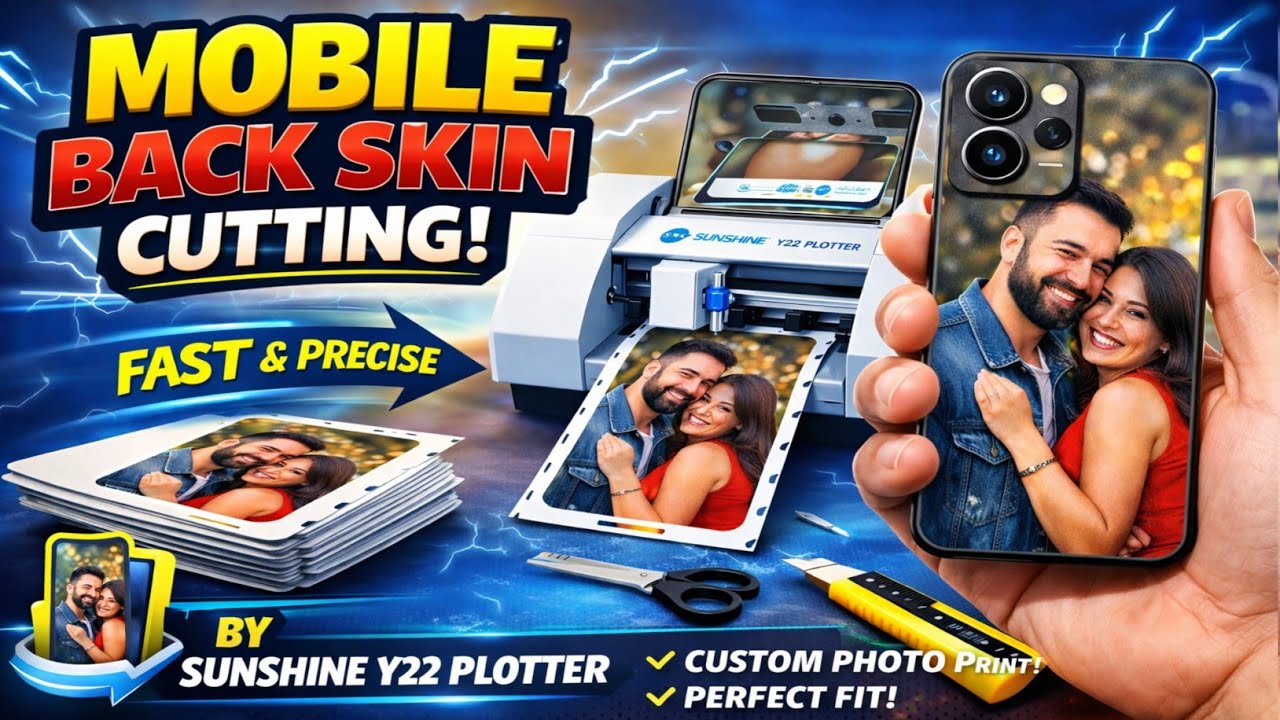 Customized back sticker for mobile machine price, Mobile skin business, Mobile skin, Photo printer