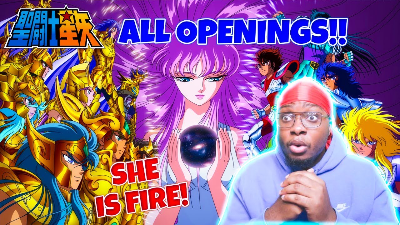 First Time Reacting to All Saint Seiya Openings 1 - 4 Blind Reaction!