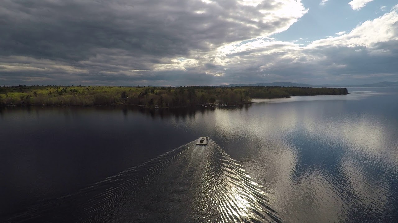 Frye Island Ferry Aerial Footage - Raymond Maine GoPro Karma