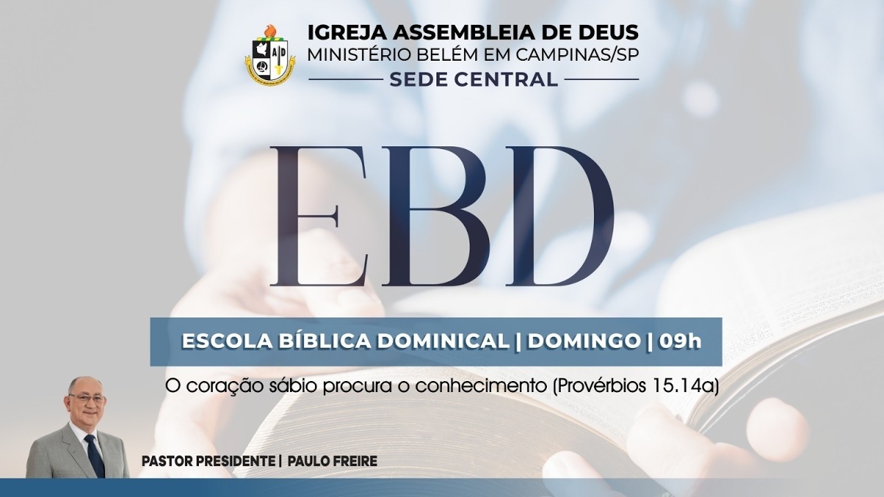 EBD ONLINE - 01 DE MARÇO 2026  - com Pr. Eliazar Ceccon