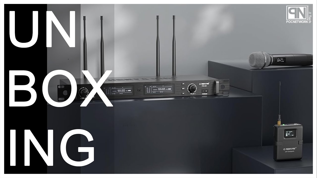 Двухмикрофонная беспроводная система Phenyx Pro PTU-2U True Diversity — распаковка и обзор — Poc ...