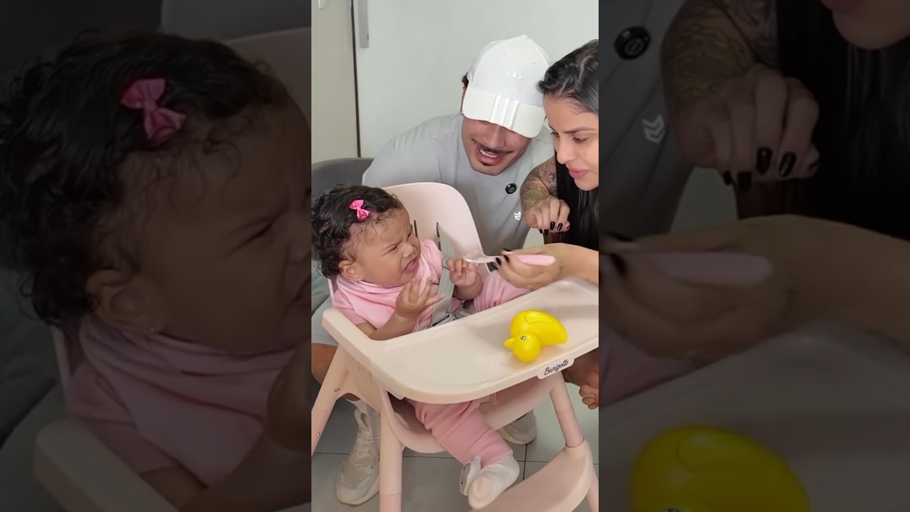 LUNA COMENDO COMIDA PELA PRIMEIRA VEZ #tatinunes #baby