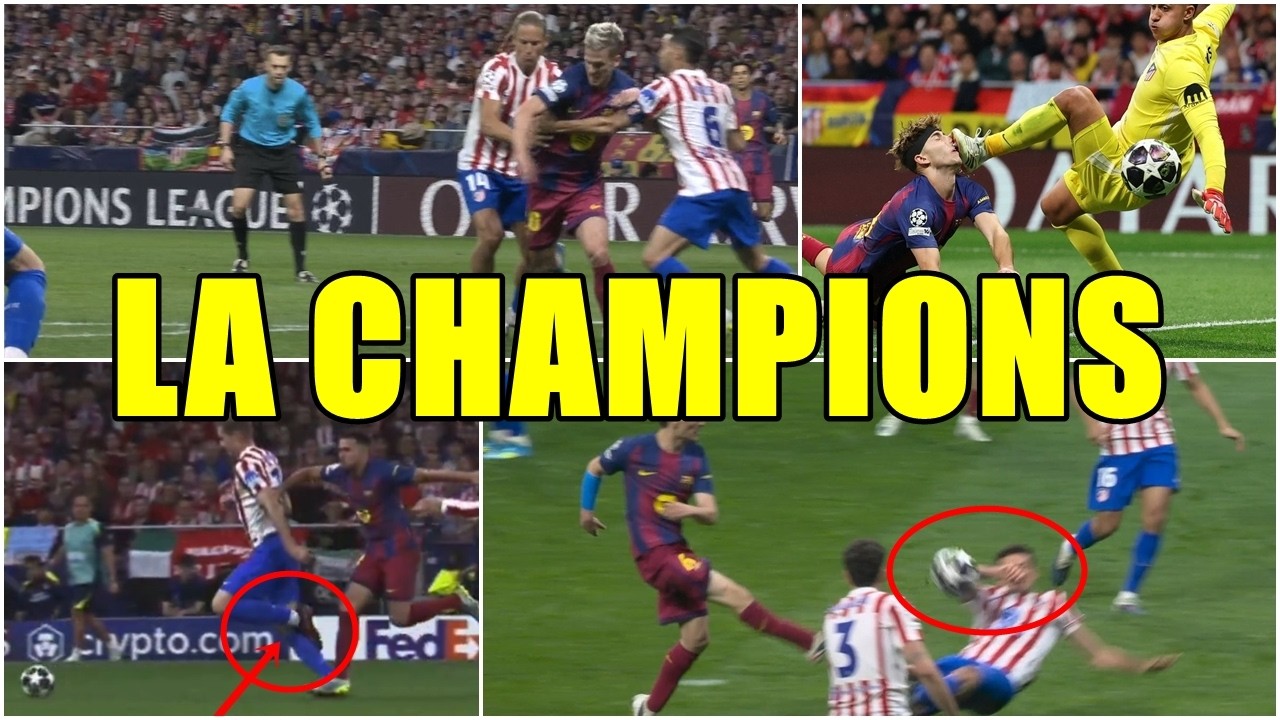 DEMUESTRO EL DOBLE RASERO EN CHAMPIONS CON 6 JUGADAS | EL ATRACO AL BAR&Ccedil;A vs ATLETI ES EDUCATIVO