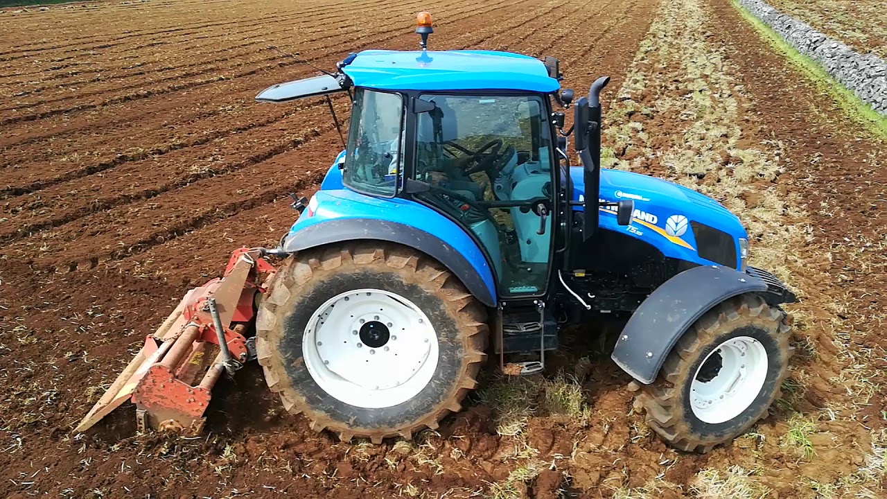 Lavrar Terra | New Holland T5.115 + AGRIC BM75 | Original Sound