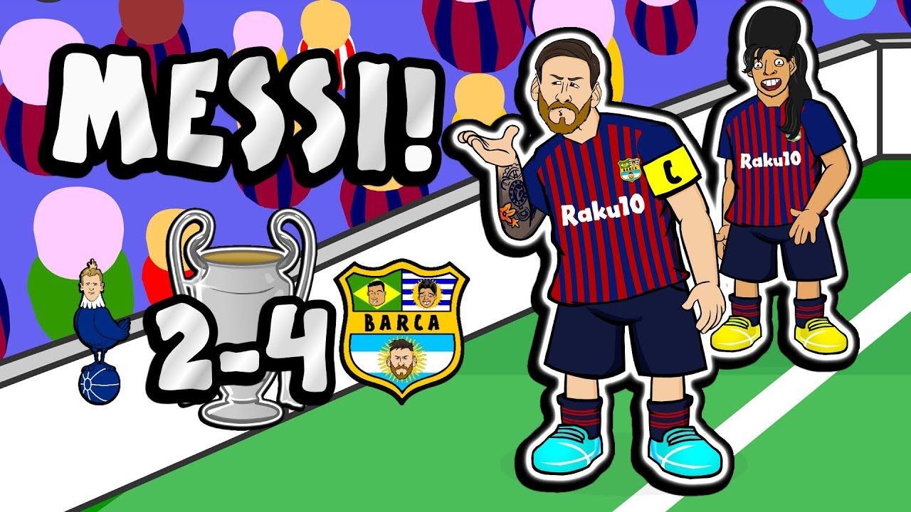 🐐МЕССИ! Песня!🐐 (Пародийные голы «Тоттенхэма» против «Барселоны» 2:4 в Лиге чемпионов)