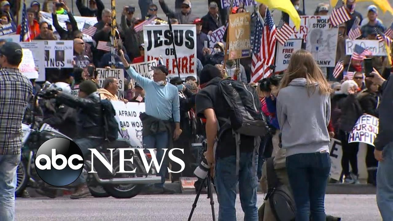 Mounting anger over COVID-19 business shutdowns leads to protests in multiple states