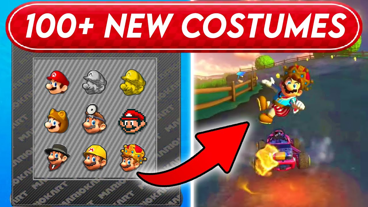 Дарим КАЖДОМУ персонажу Mario Kart 8 новые костюмы Deluxe!