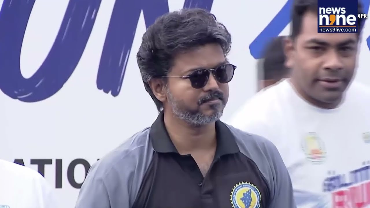 CM Vijay Joins 6-Km Anti-Drug Marathon in Chennai, Leads 'Start Run, Stop Drugs' | News9