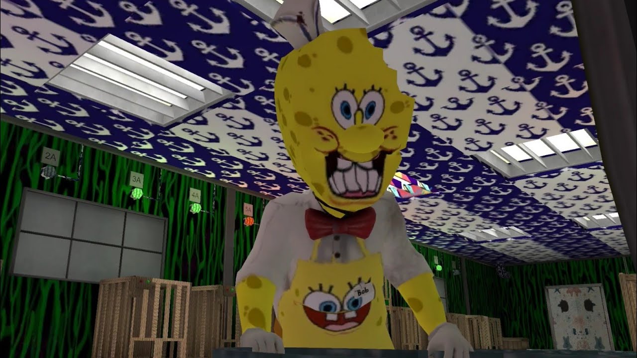 Ice Scream 4 Spongebob Mod Full Gameplay