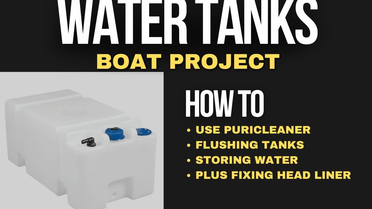 Cleaning boat Water Tanks using Puriclean or RV #boatlife #vanlife