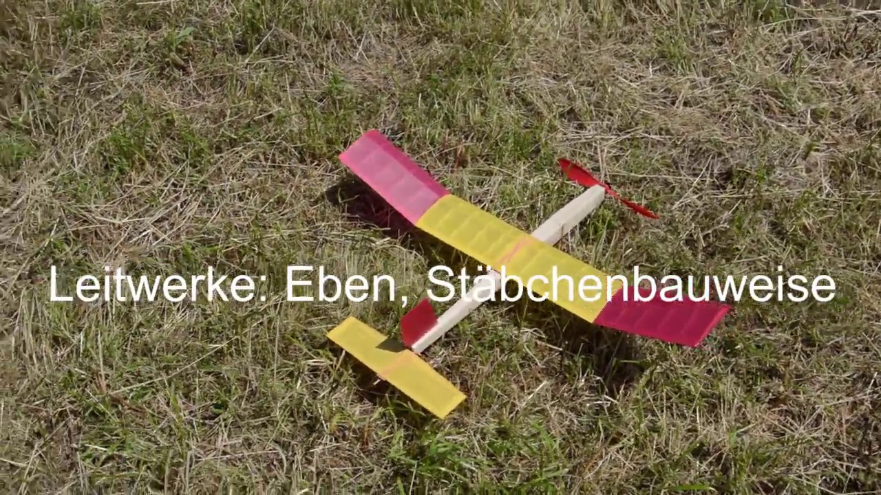 Gummimotorflugmodell LUNIK-3 modifiziert