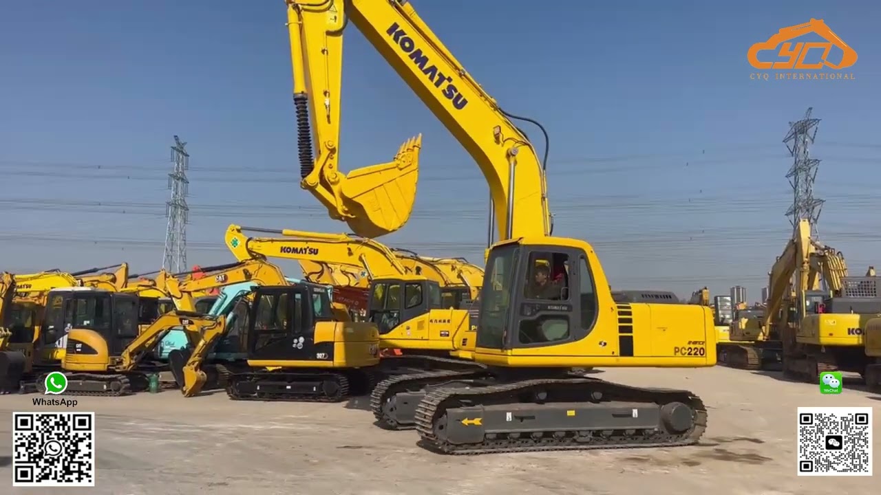 Used Komatsu Excavator PC220-6