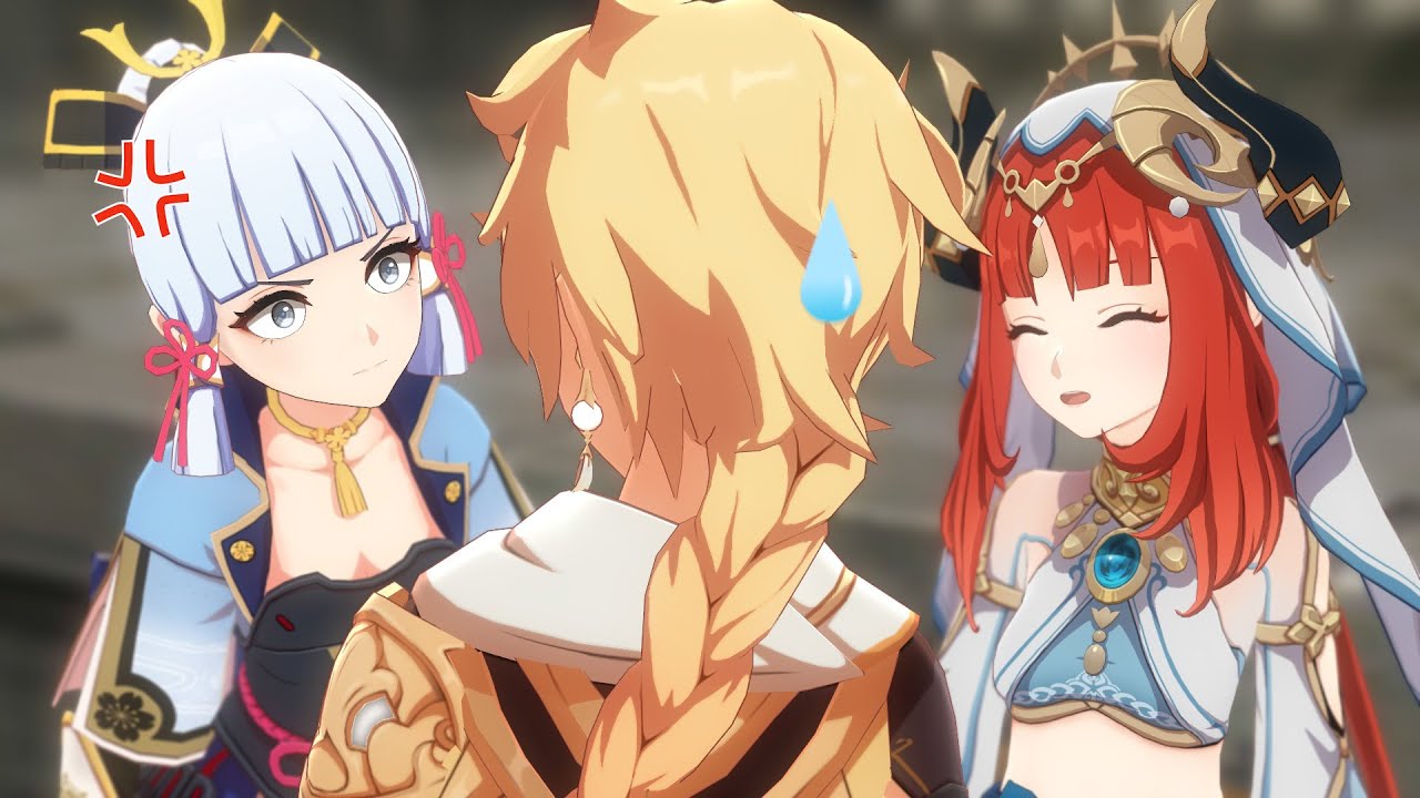Nilou and Aether's relationship makes Ayaka angry
