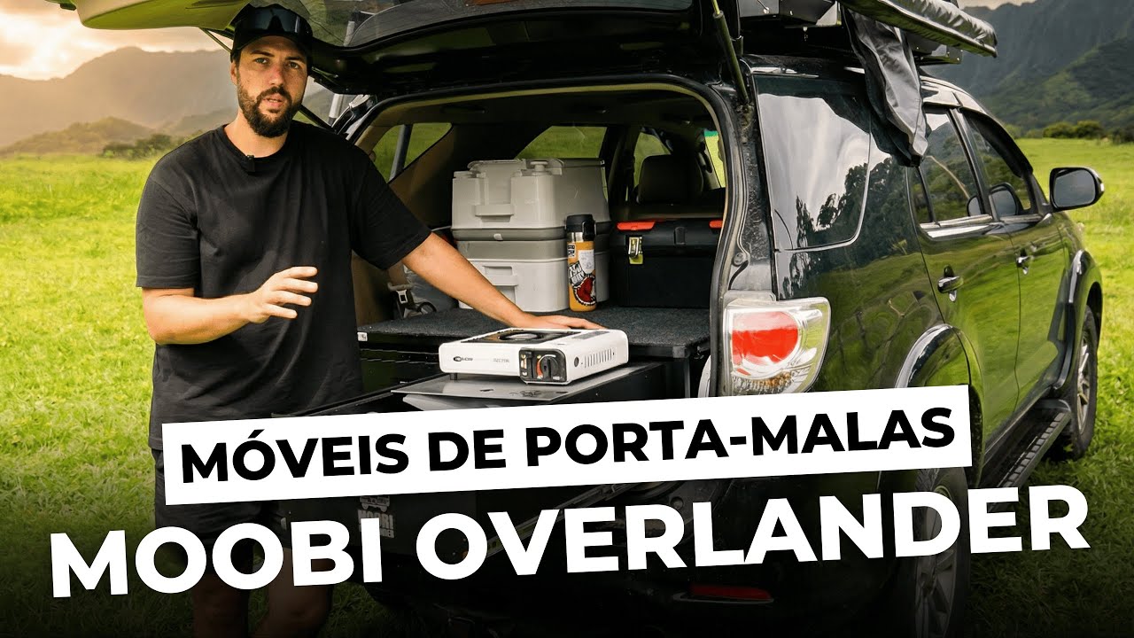 Móveis automotivos e geladeira da Moobi Overlander #moveisautomotivos #barracadeteto
