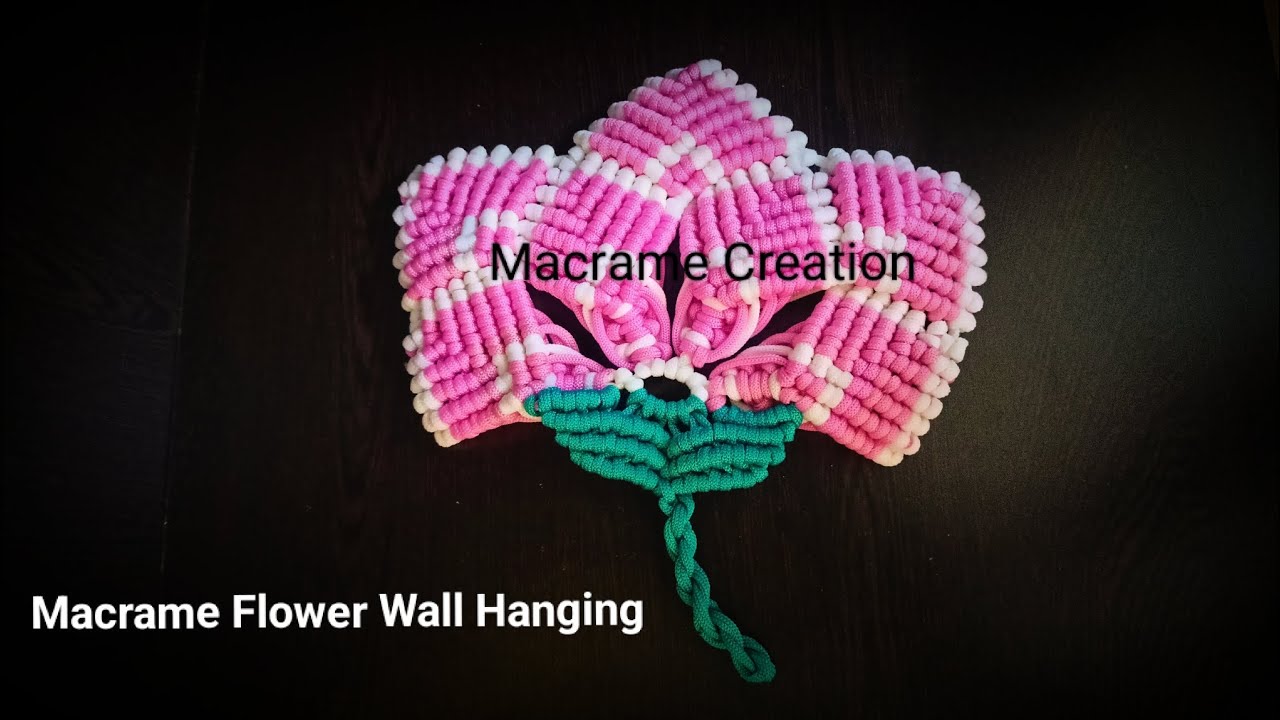 Macrame Flower Wall Hanging/Macrame Lotus flower