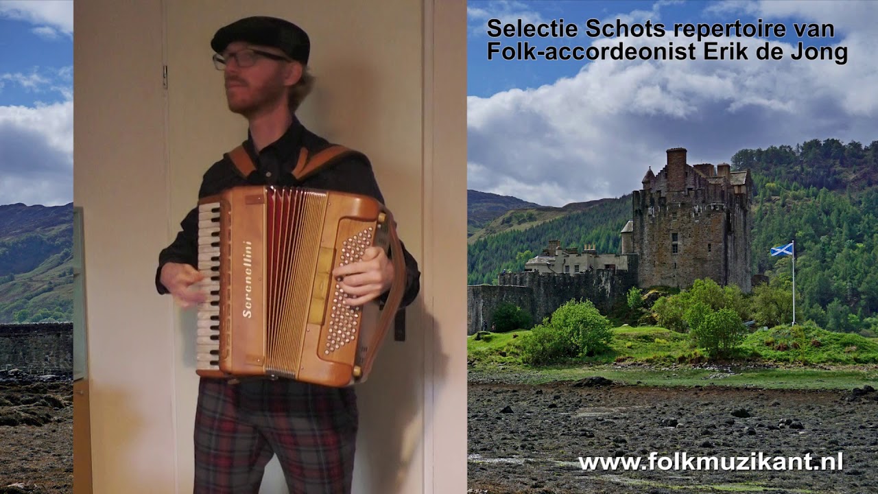 Folk-accordeonist Erik de Jong Schots Repertoire