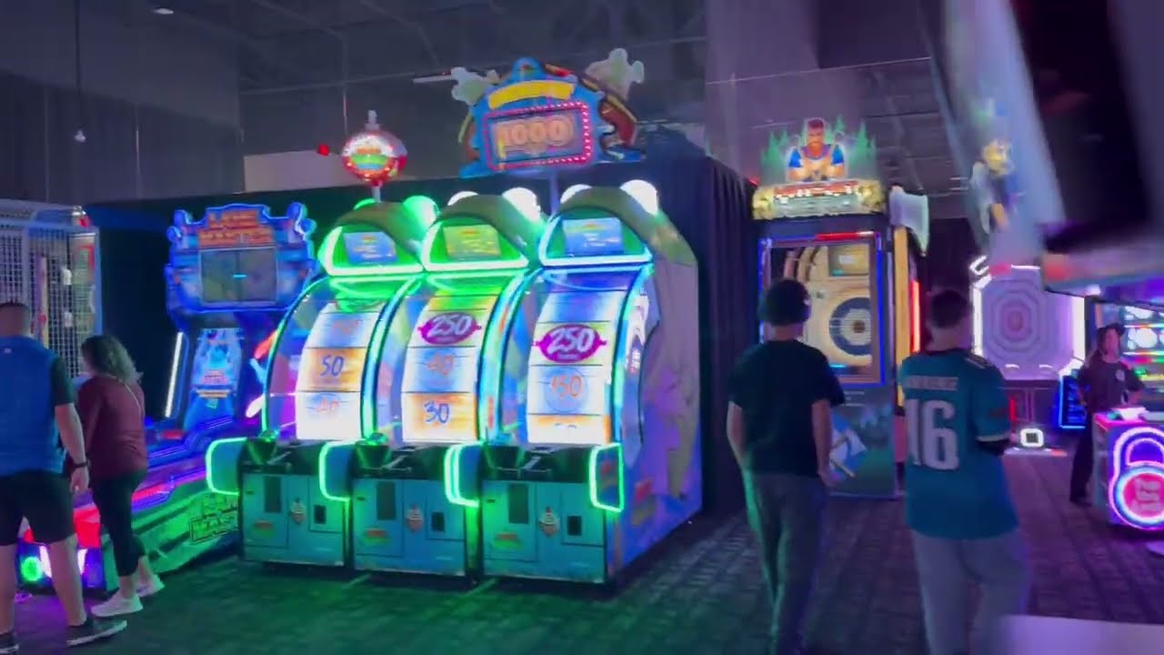 Полная демонстрация игрового зала Dave & Busters | Дейтона-Бич, Флорида