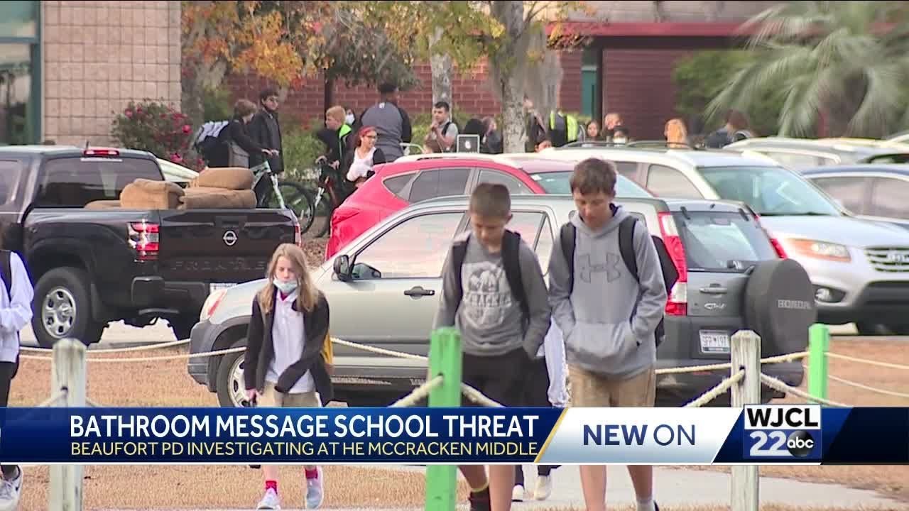 Threat found in Bluffton middle school bathroom