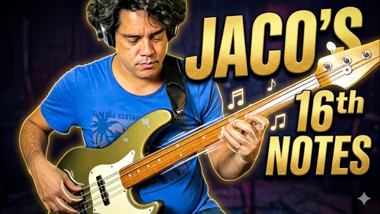 Basse : 3 Lignes de Jaco Pastorius pour le groove à la double croche