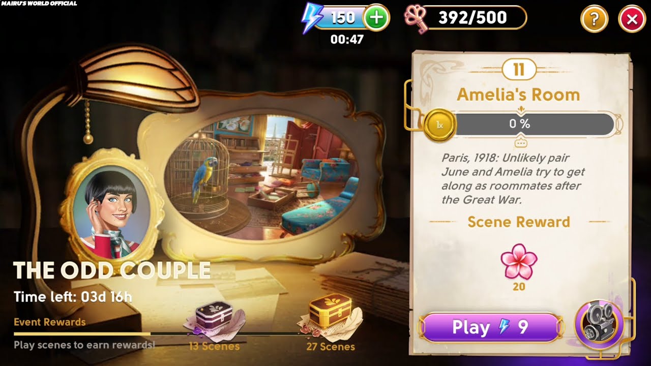 June's Journey Secrets 25r Scene 11 Amelia's room Word Mode 4K ULTRA HD