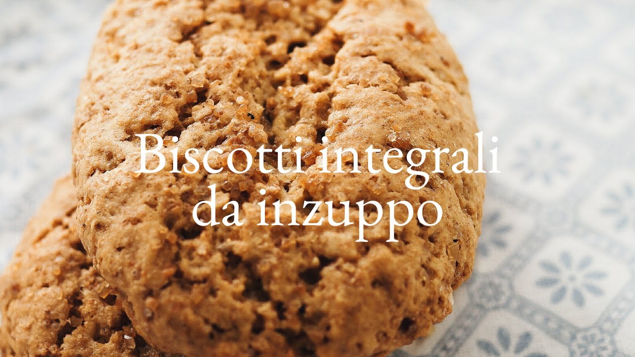Biscotti integrali al limone  da inzuppo