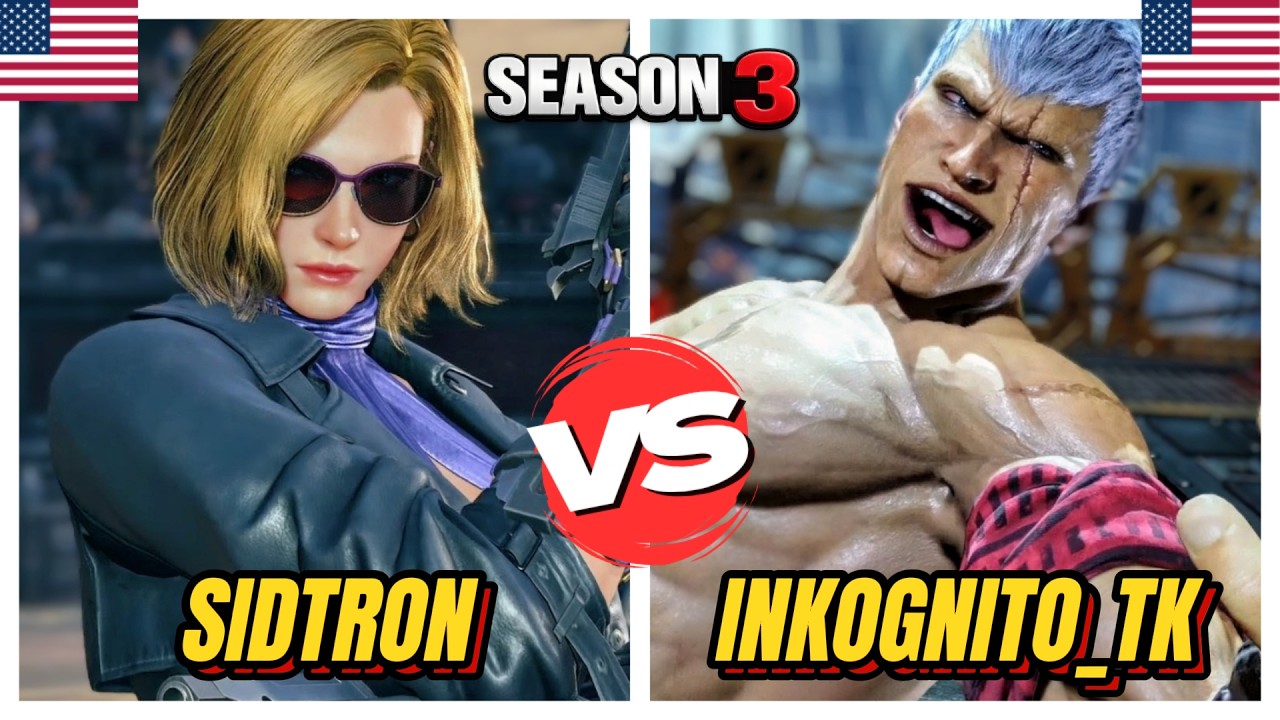 Tekken 8 ▰ SIDTRON (#2 Ranked Nina) Vs INKOGNITO_TK (#3 Ranked Bryan) ▰ EPIC Matches!
