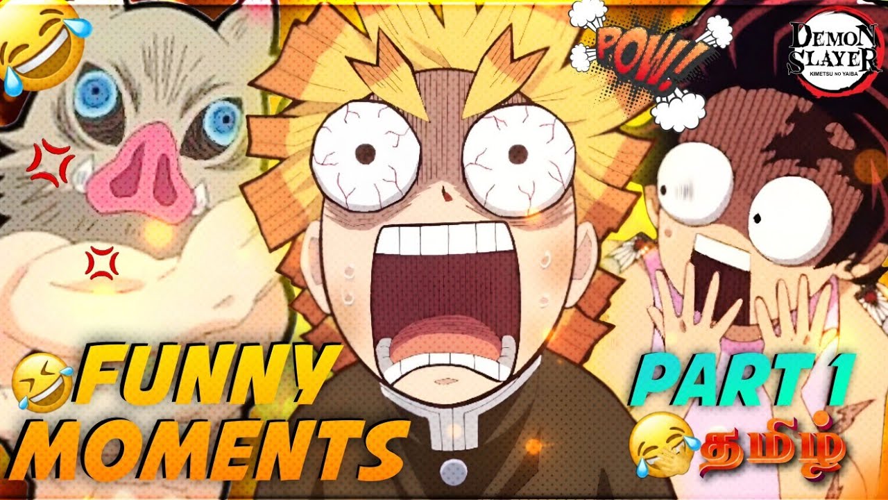 Demon Slayer 👺 Zenitzu & Inosuke & Tanjiro 🤣🤣 Funny Moment's 😂|| தமிழ் ❤️‍🔥☠️