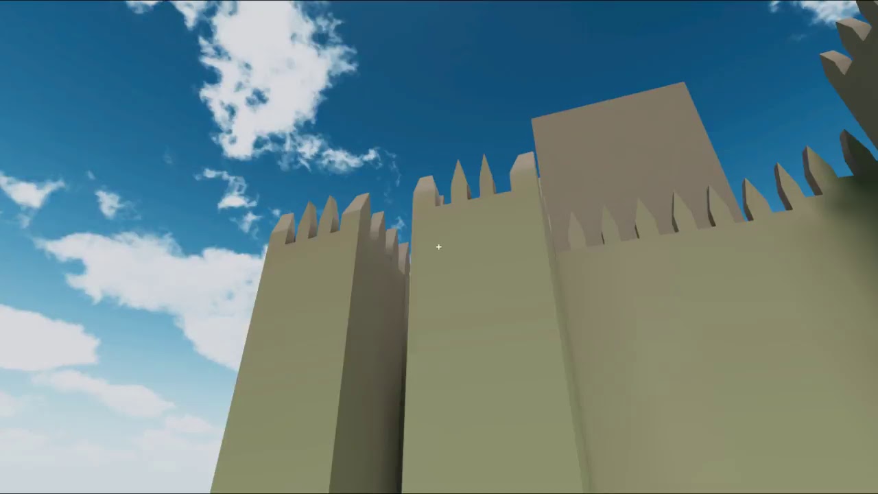 Constru&ccedil;&atilde;o 3D Castelo de Guimar&atilde;es Portugal PT