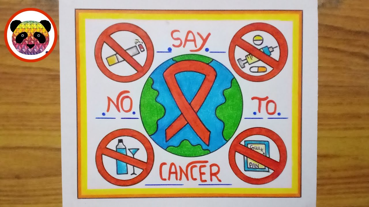 World Cancer Day Drawing / World Cancer Day Poster / World Cancer Day Drawing Easy Steps