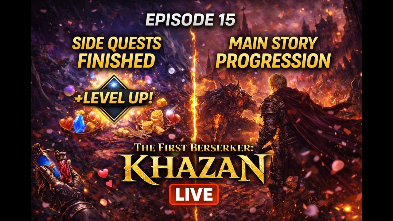 🎮 Episode 15 – Side Quests Finished | Leveling Up | Main Story Progression | Khazan LIVE