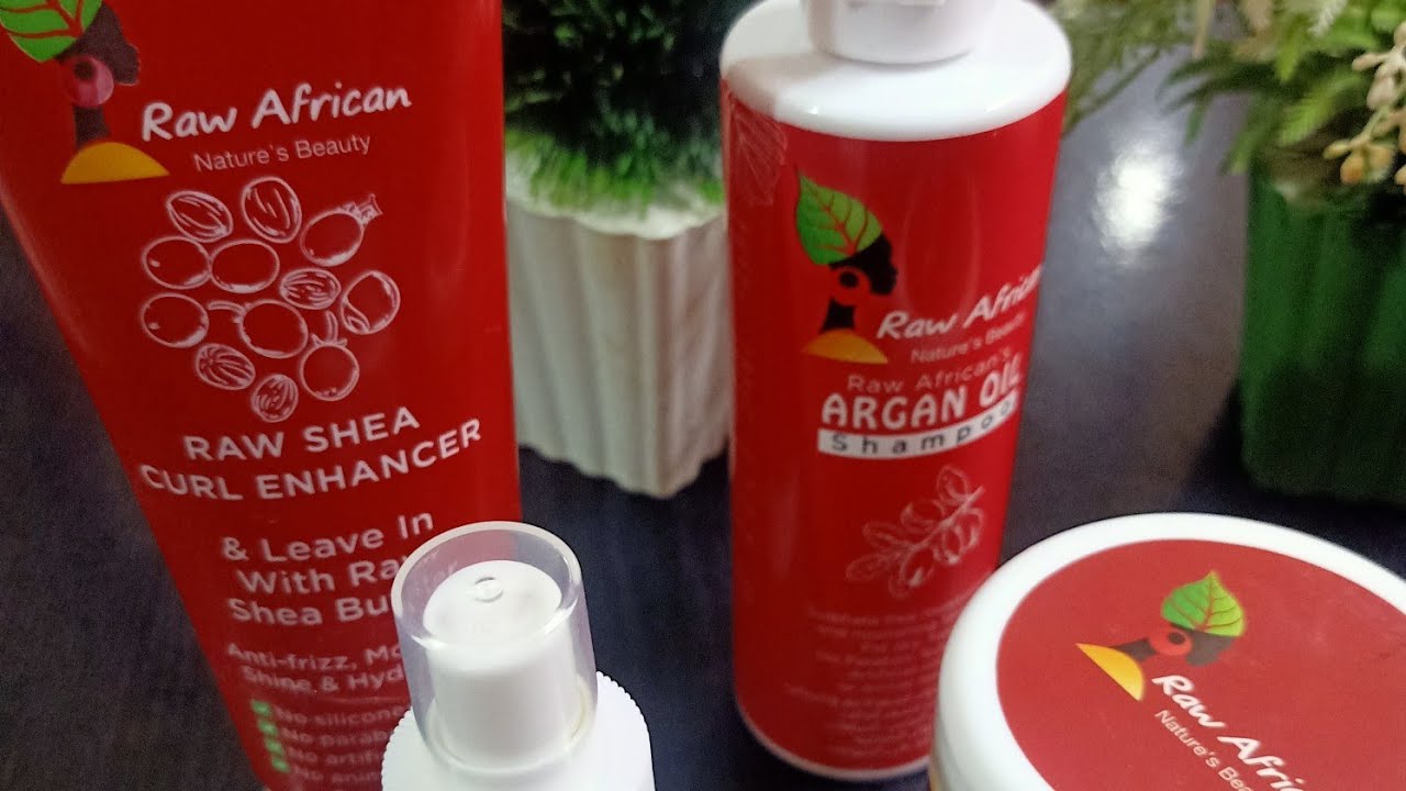#روتين للشعر وتجربه بنتي الخاصه معاه #raw african /argan oil /raw shea #للبنات#الستات