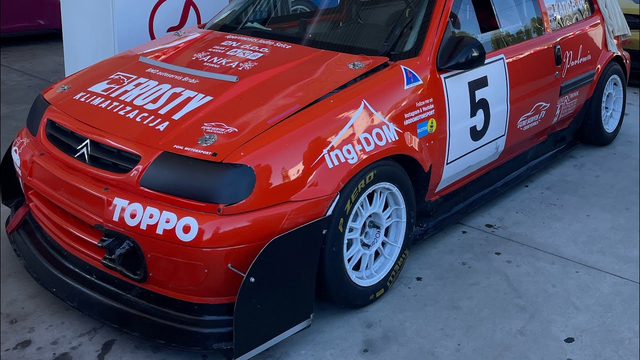 Boris Katić on board Cazin 2024 saxo hillclimb
