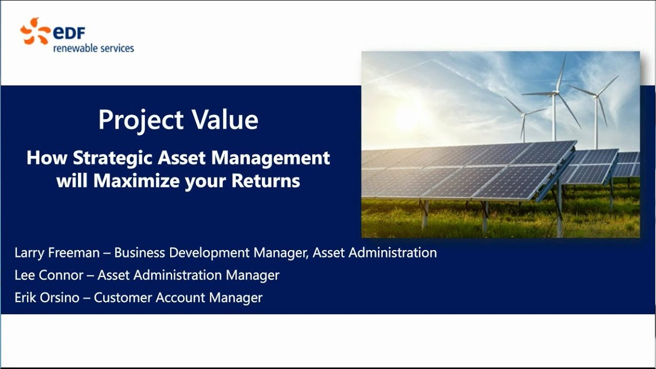 Webinar: Strategic Asset Management