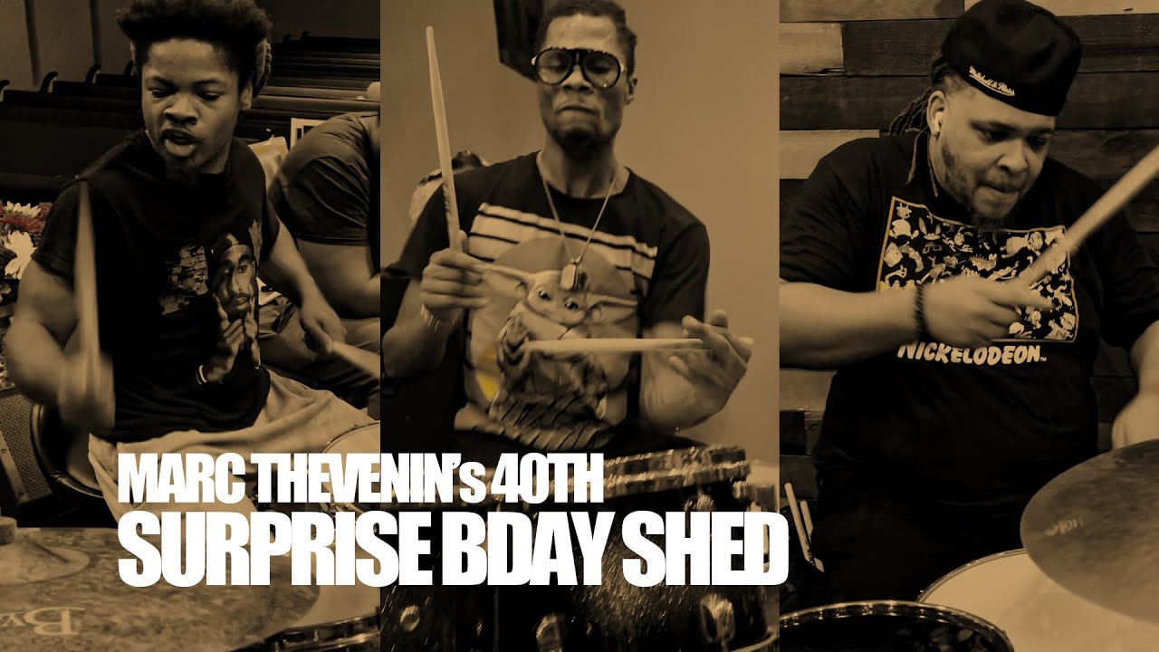 Maison Guidry, Redd, BJ at Marc Thevenin's BDay Shed