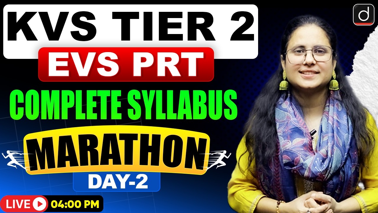 KVS Tier 2 PRT EVS | Complete Syllabus Marathon | Drishti Teaching Exams