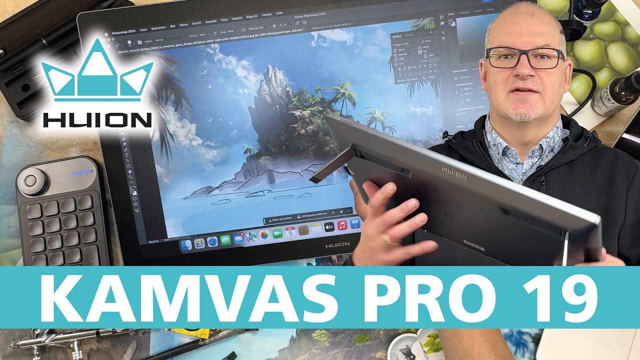 Das Huion Kamvas Pro 19 (4K) Pen-Display: Höchste Qualität und Komfort für unterwegs