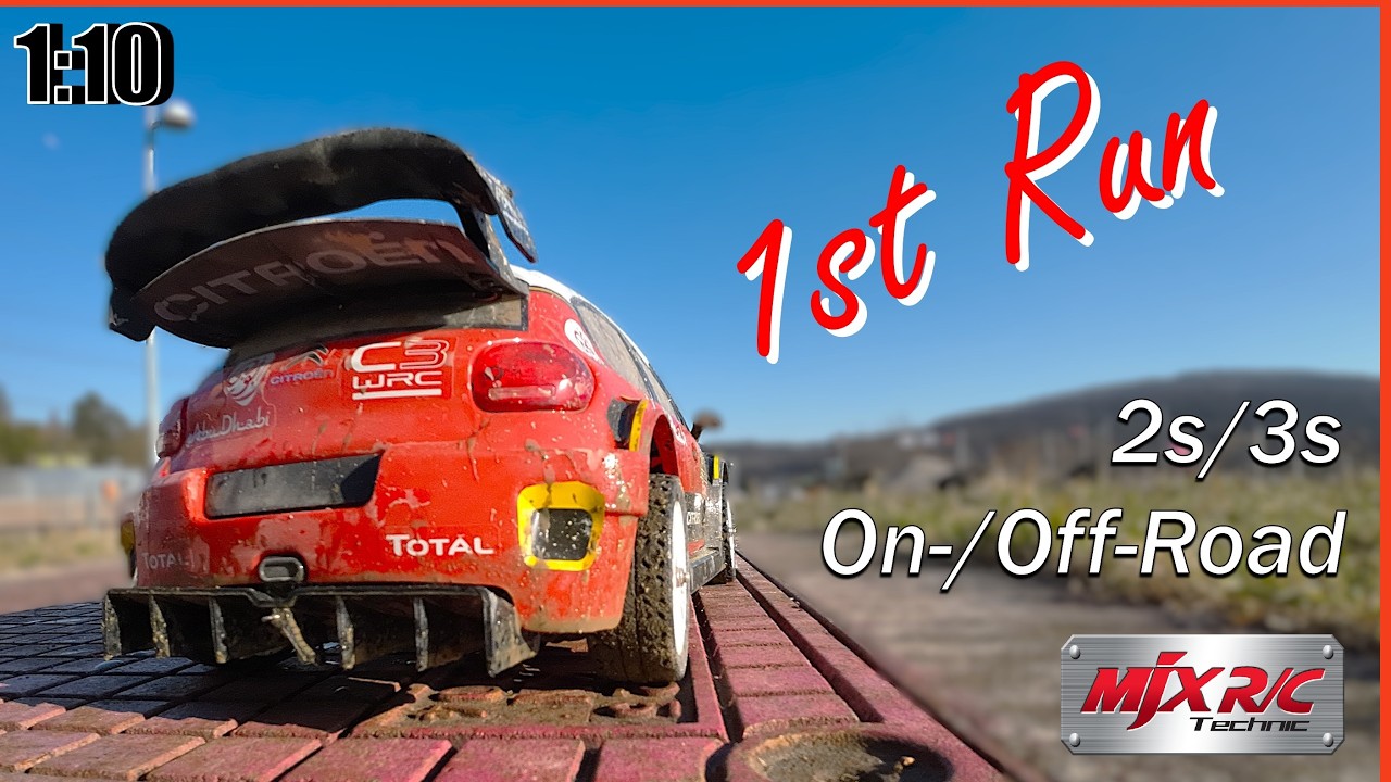 1st Run MJX 1:10 Citroen C3 WRC / Hyper Go 10303